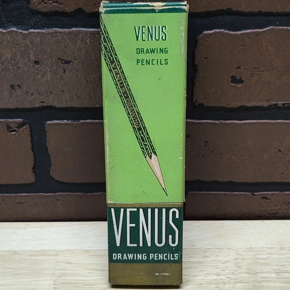 Vintage Venus 3800 4H Drawing Pencils 1 Dozen Unsharpened In Original Box